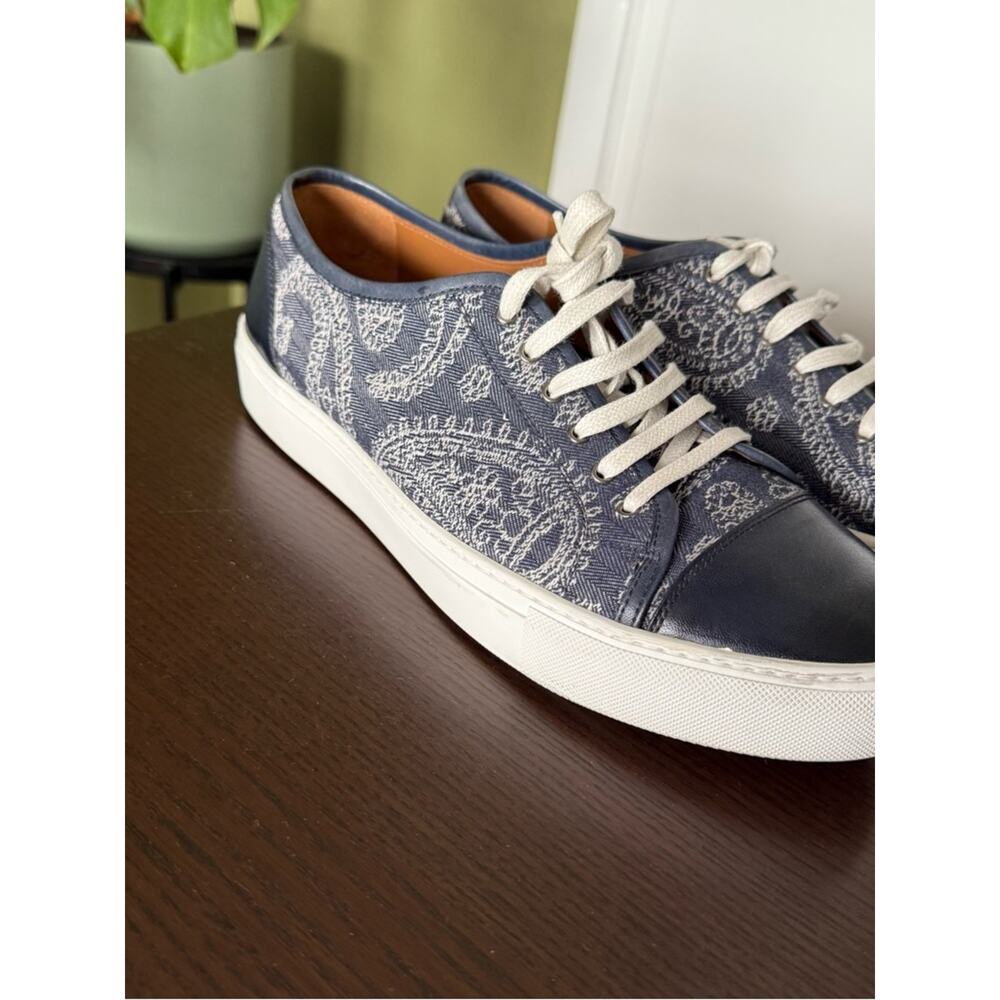 Taft The Jack Sneaker Bold Paisley Jacquard Fabric & Leather Size 43 (10) - Picture 6 of 12